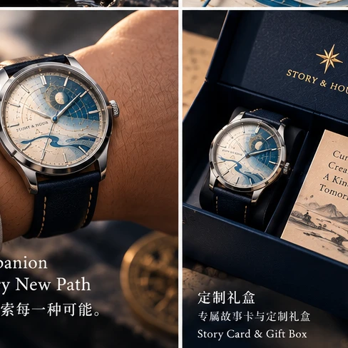 天机 worn on the wrist — quiet, readable, ready for long days